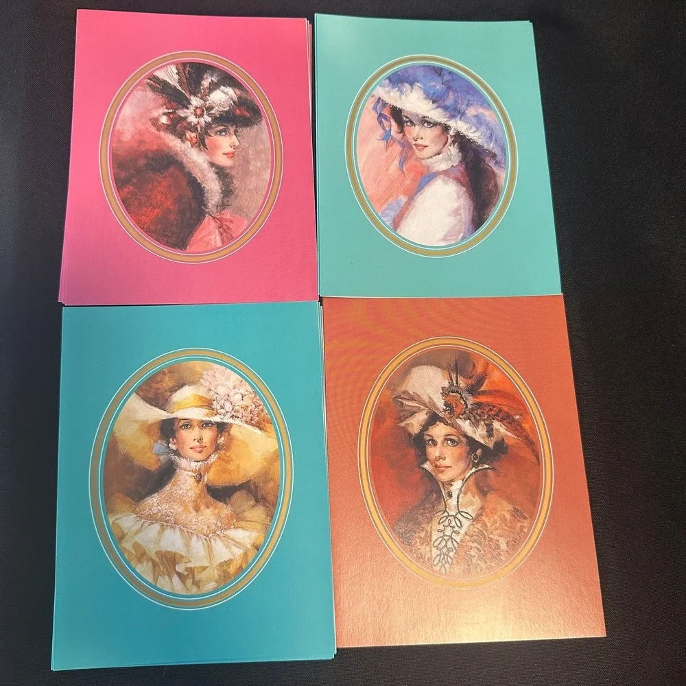 Vintage Boxed Avon Stationery Cards, 1990‎ the Four Seasons